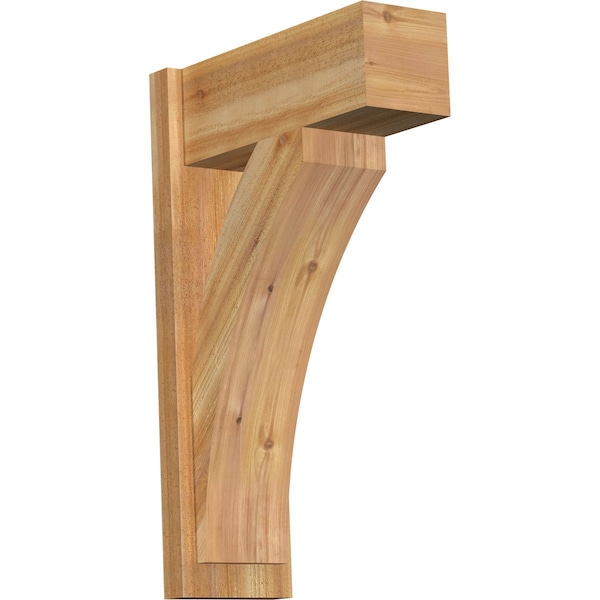 Ekena Millwork Thorton Block Rough Sawn Outlooker, Western Red Cedar, 8"W x 20"D x 32"H OUT08X20X32THR05RWR - main